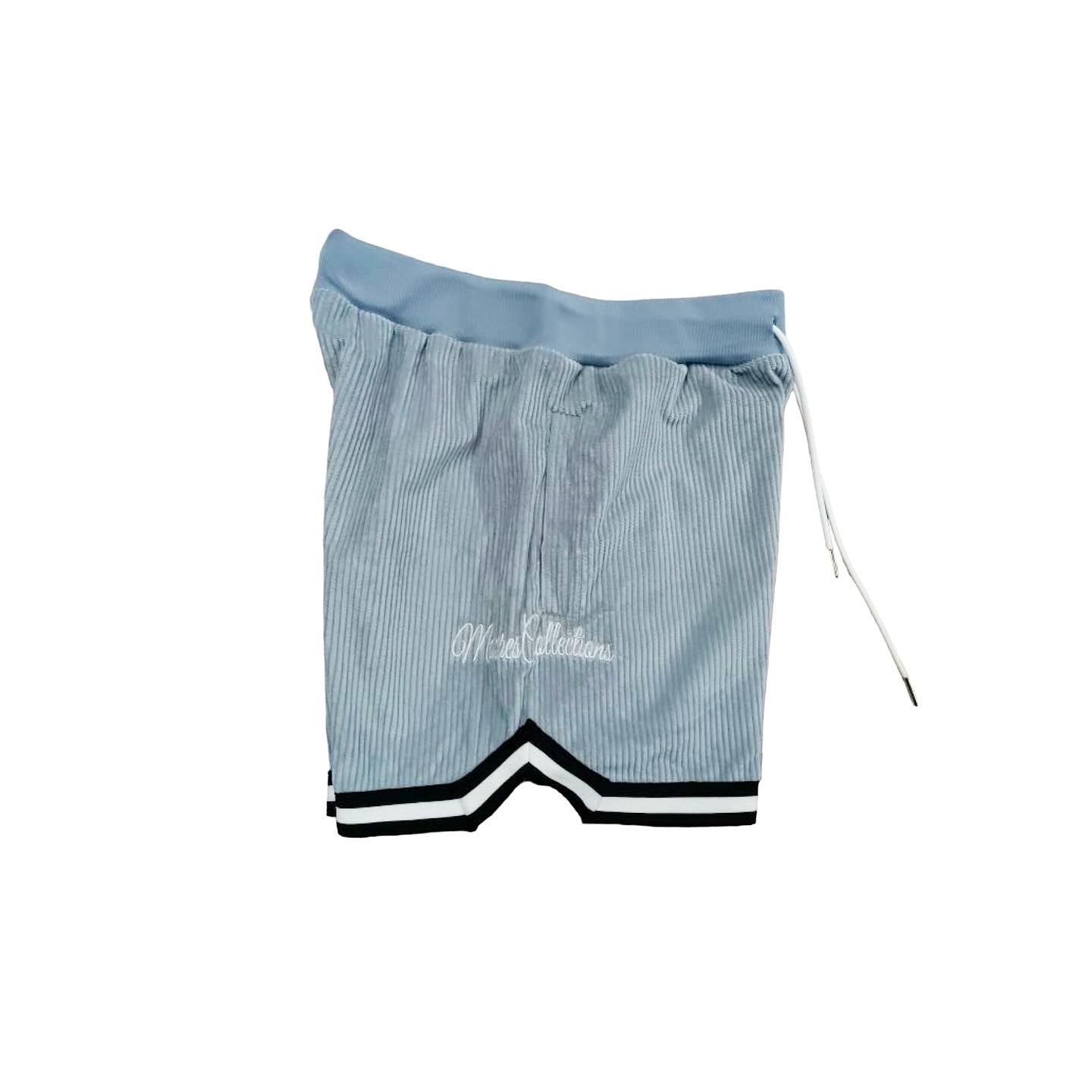 Baby Blue Corduroy Shorts